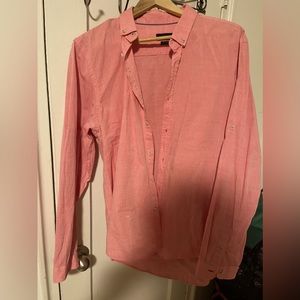 Zara Linen Button Down Men’s Shirt Size XL